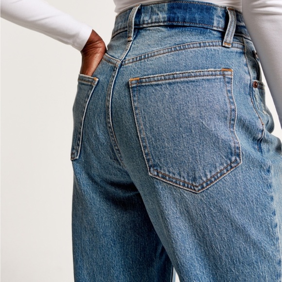 Abercrombie & Fitch Blue Straight Leg Jeans - Picture 5 of 6